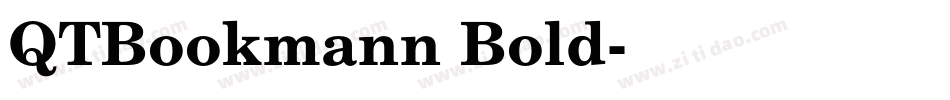 QTBookmann Bold字体转换